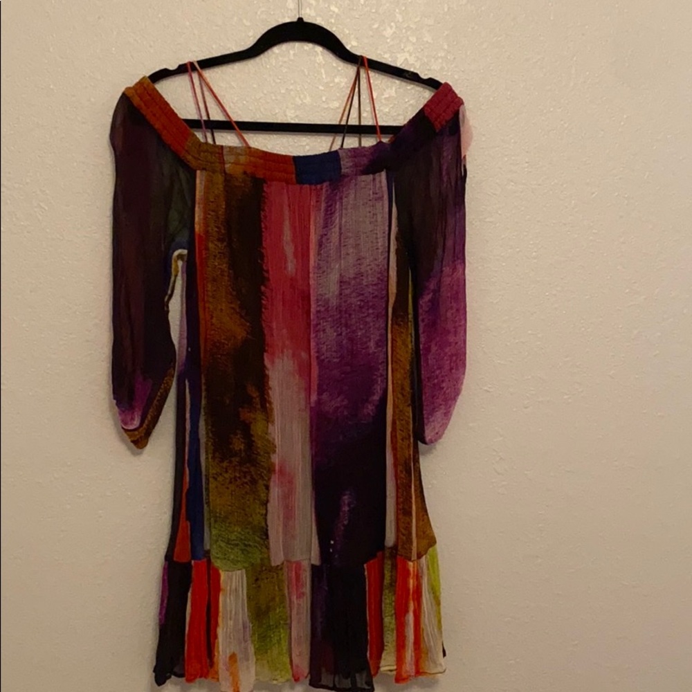 Anthropologie Floreat off shoulder dress size S